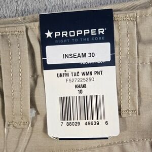 NEW Propper‎ Tactical Uniform Pants Women Khaki Size 10 Inseam 30